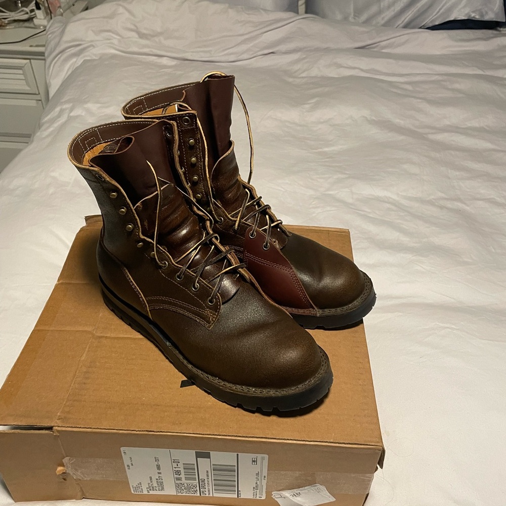 Franks Boots Ground Pounder 12E Cinnamon Waxed flesh